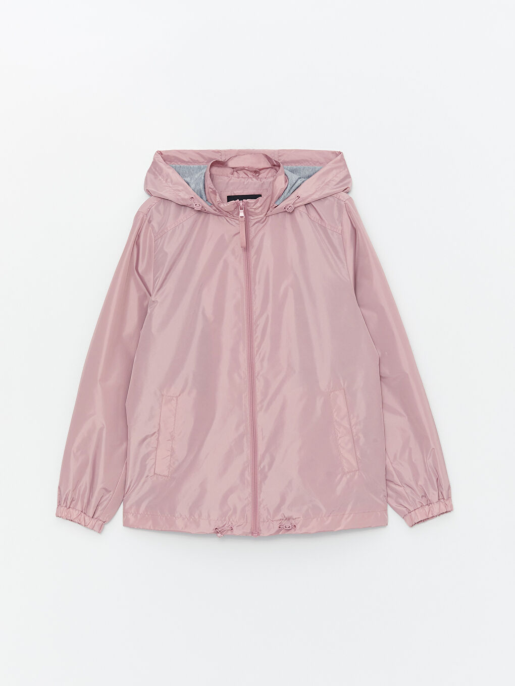 Women's Hooded Plain Raincoat-7