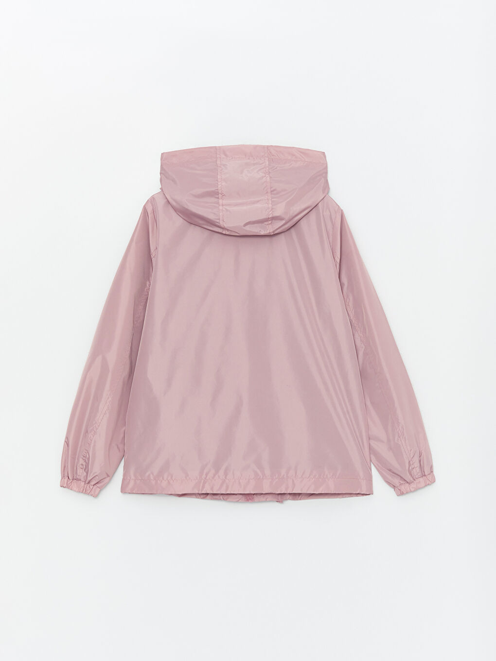 Women's Hooded Plain Raincoat-8