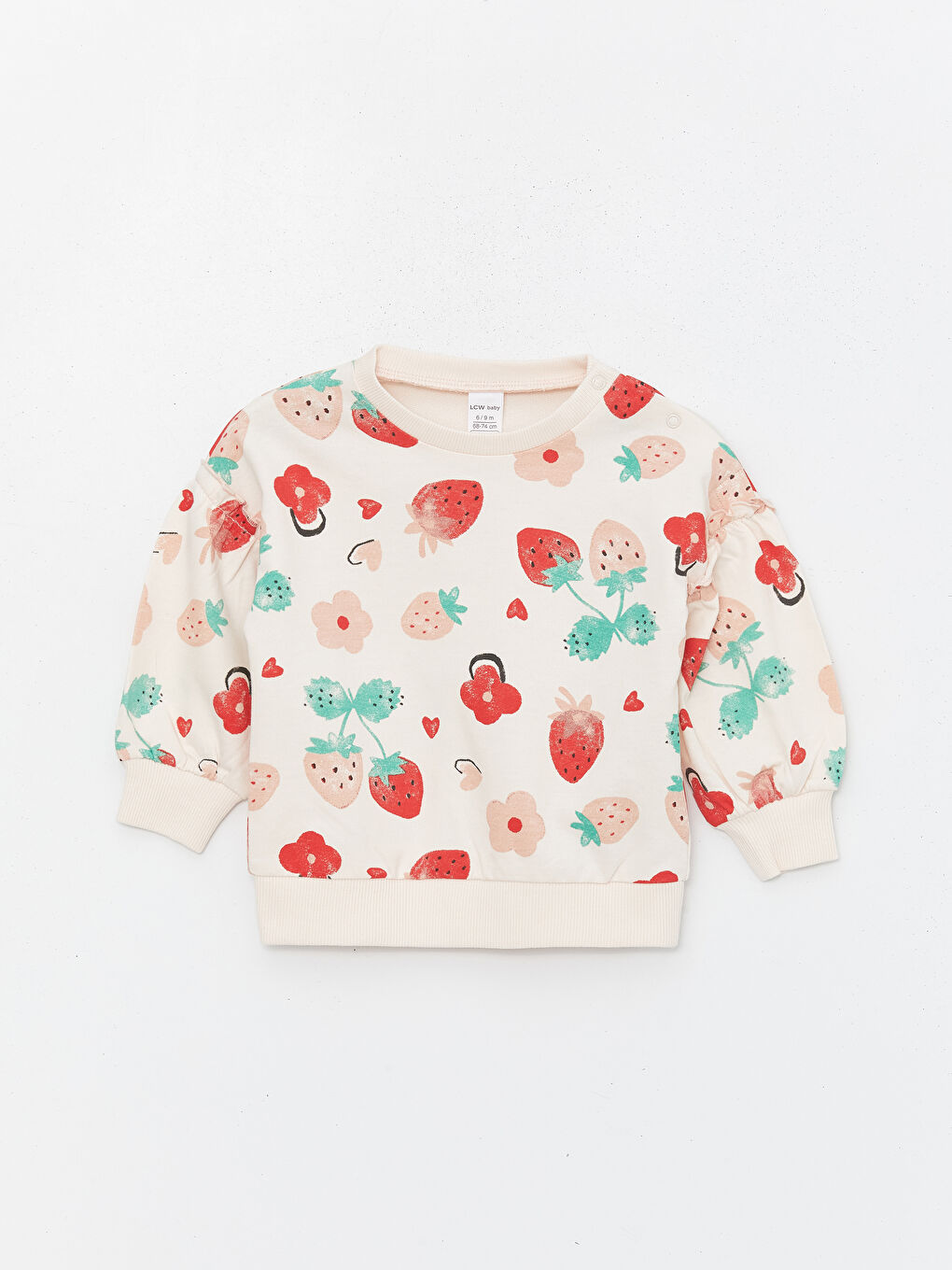 Crew Neck Long Sleeve Baby Girl Sweatshirt and Tights 2-Pack Set -S40766Z1-LT4