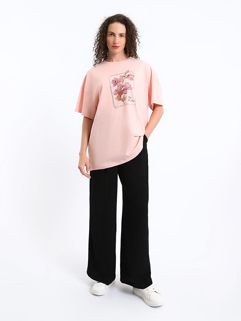 LCWAIKIKI Classic Ženske pantalone širokih nogavica sa elastičnim strukom -S40767Z8-CVL