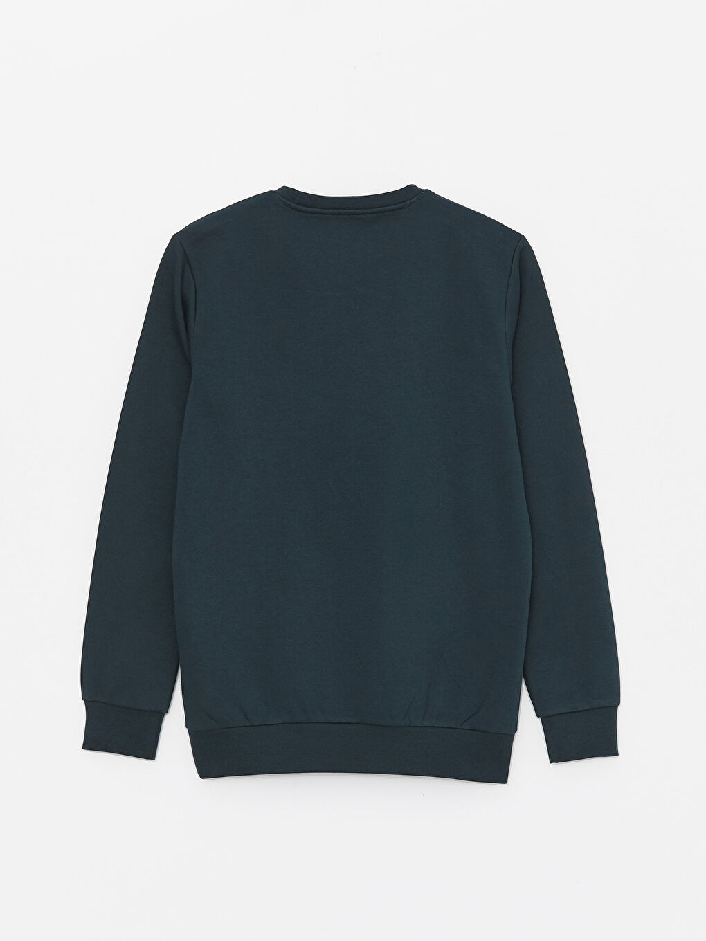 LCWAIKIKI Classic Koyu Petrol Bisiklet Yaka Uzun Kollu Erkek Sweatshirt - 6