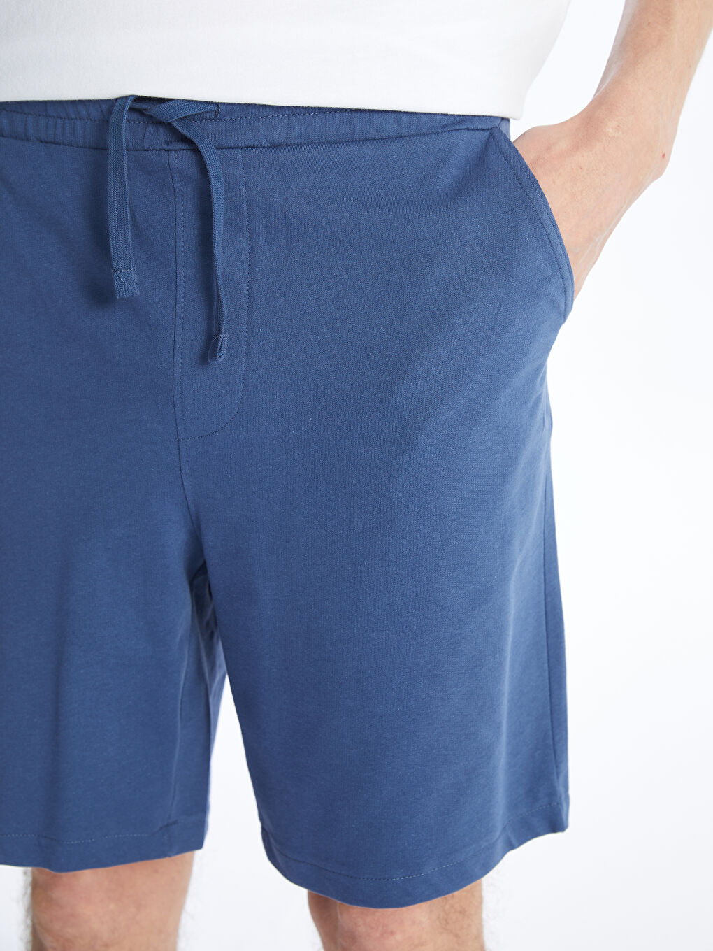 İndigo Standart Kalıp Erkek Şort-4
