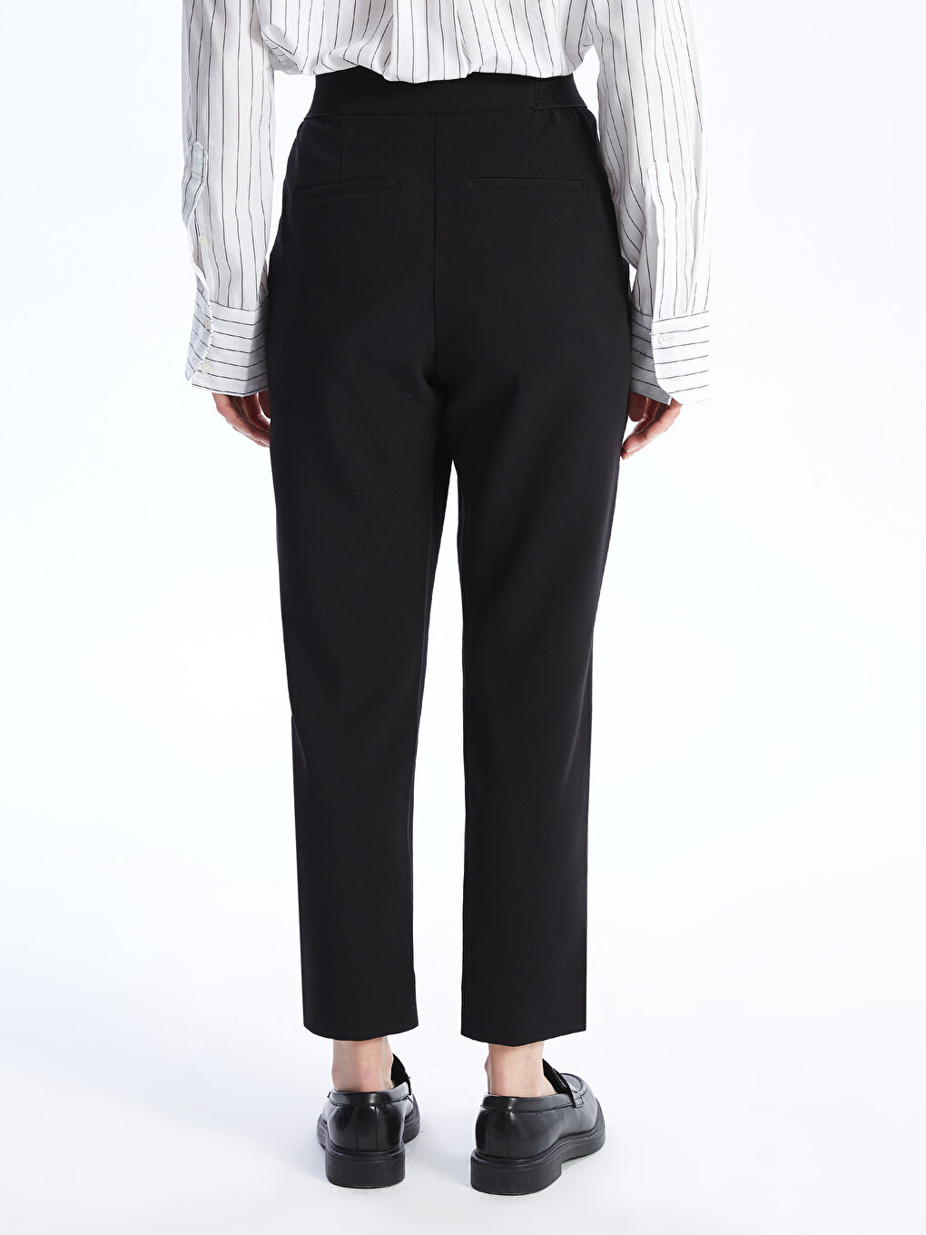 LCWAIKIKI Classic Elasticated Waist Regular Fit Women's Trousers -S40797Z8-CVL