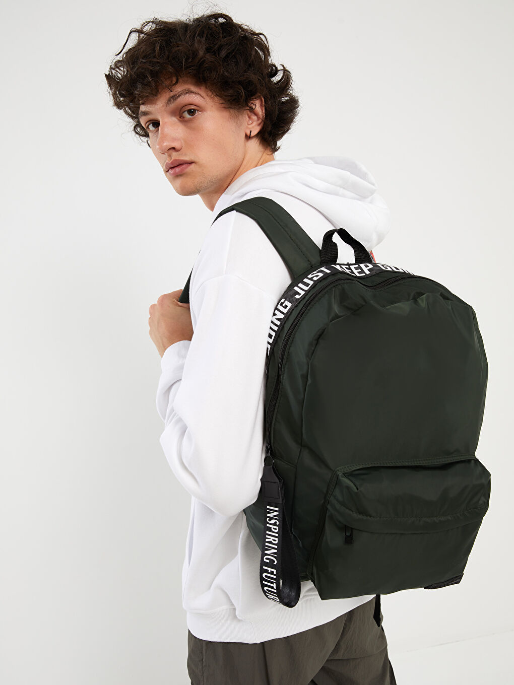 LCW ACCESSORIES Printed Men's Backpack with Laptop Compartment -S40836Z8-CRN