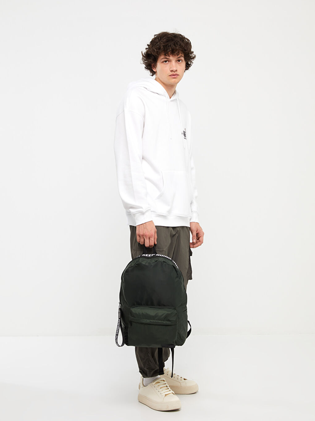 LCW ACCESSORIES Printed Men's Backpack with Laptop Compartment -S40836Z8-CRN