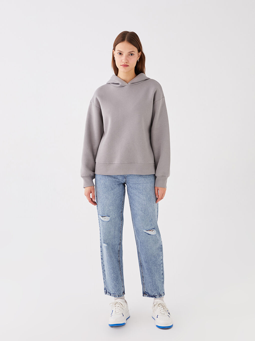 LCW Jeans Boyfriend Ripped Detailed Women's Jeans -S40911Z8-311