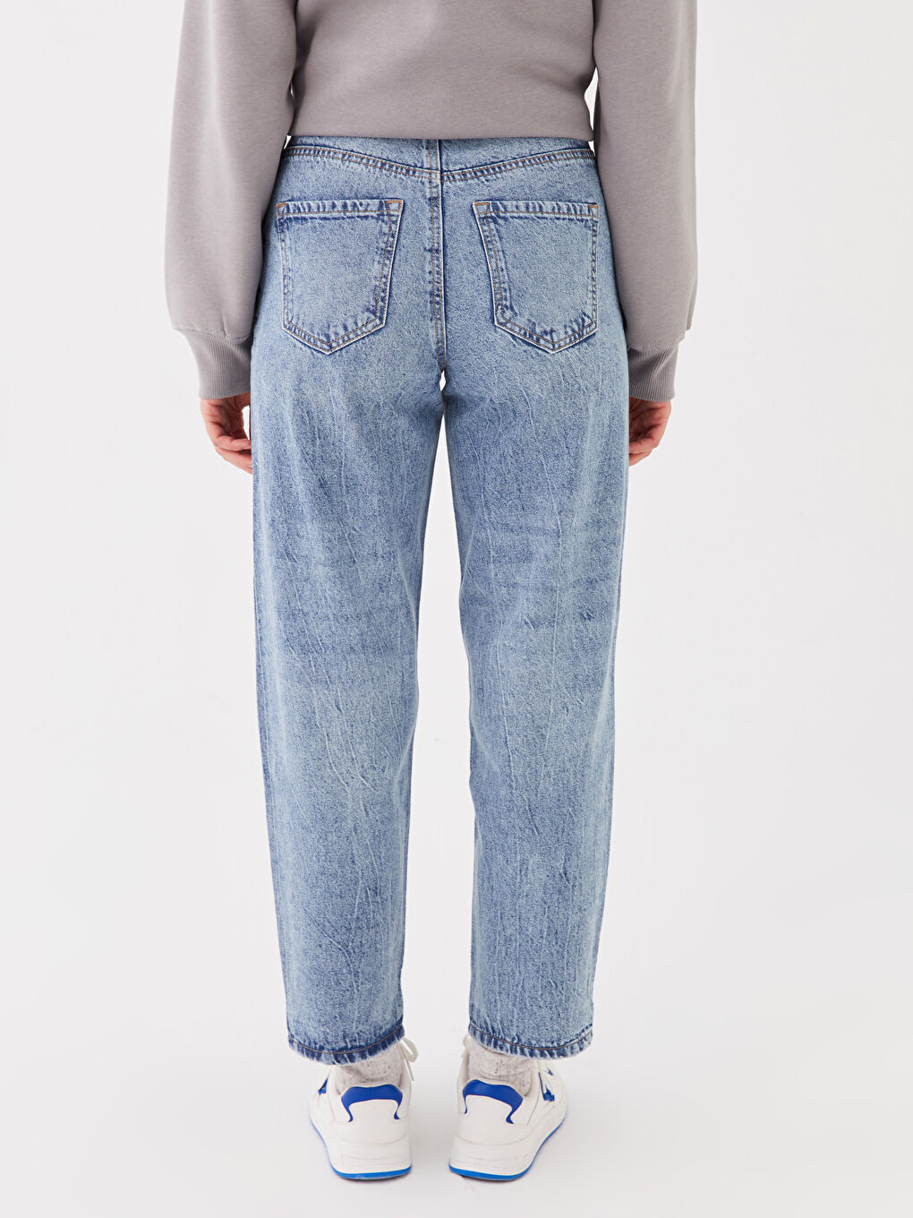 LCW Jeans Boyfriend Ripped Detailed Women's Jeans -S40911Z8-311