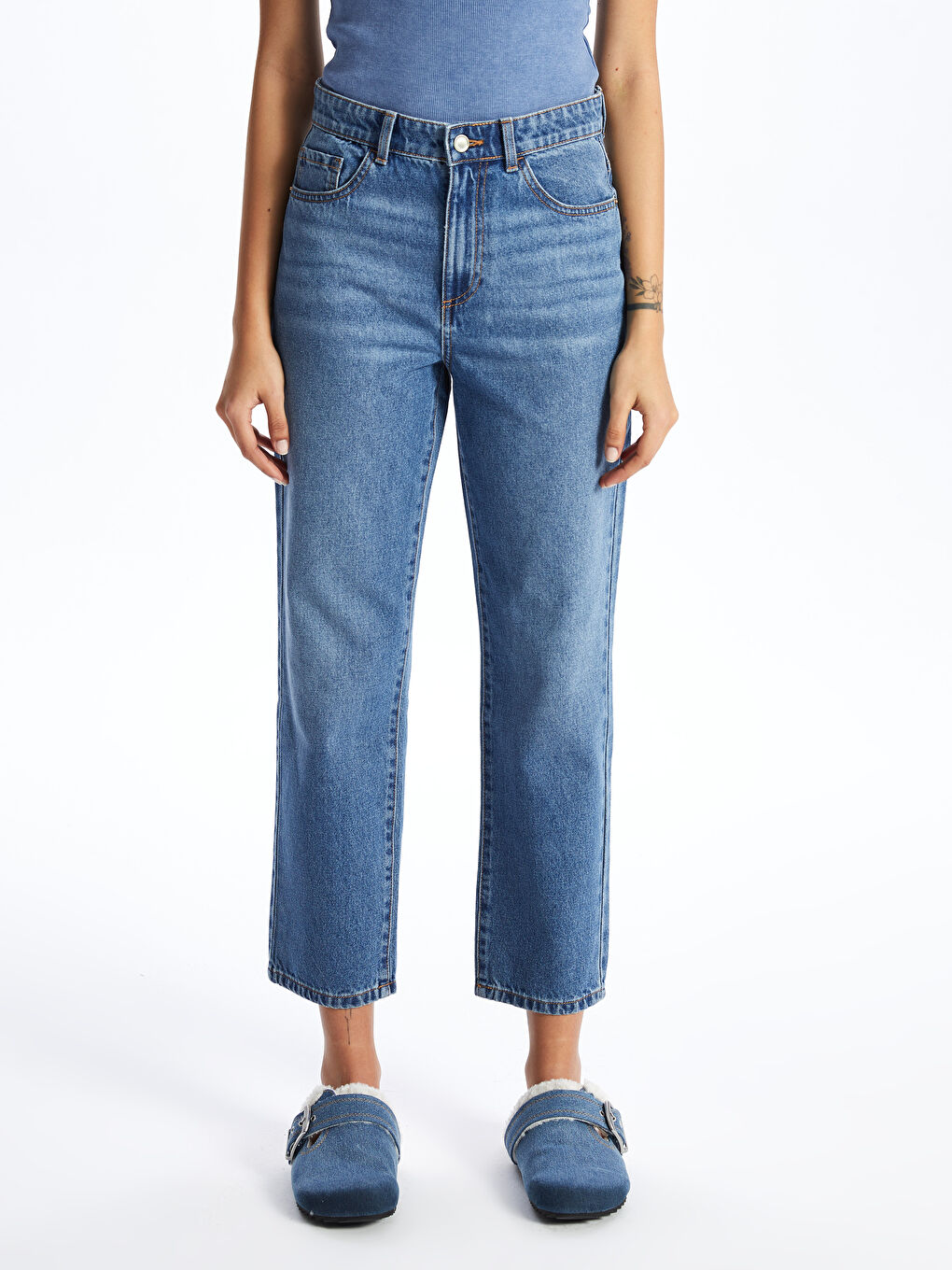 Ženske teksas pantalone ravnog kroja -S40925Z8-507