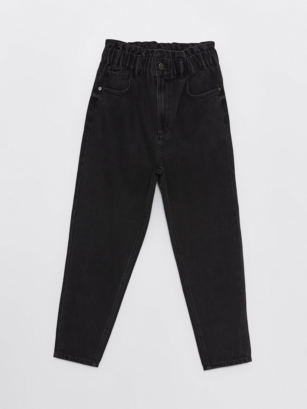 Elasticated Waist Slouchy Fit Women's Jeans -S40927Z8-327