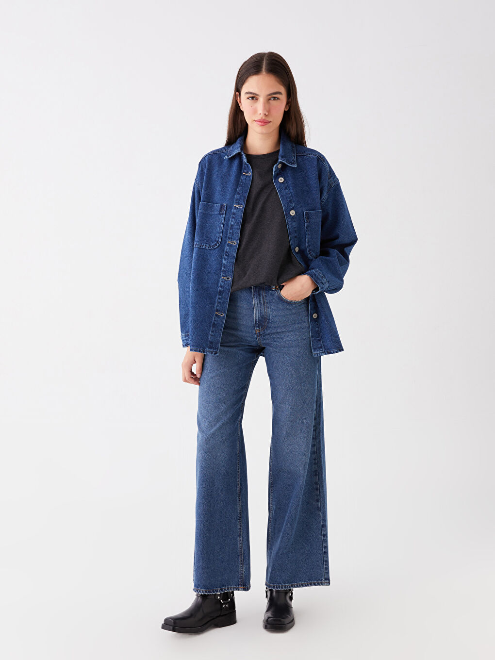 LCW Jeans Wideleg Women's Jeans -S40928Z8-507