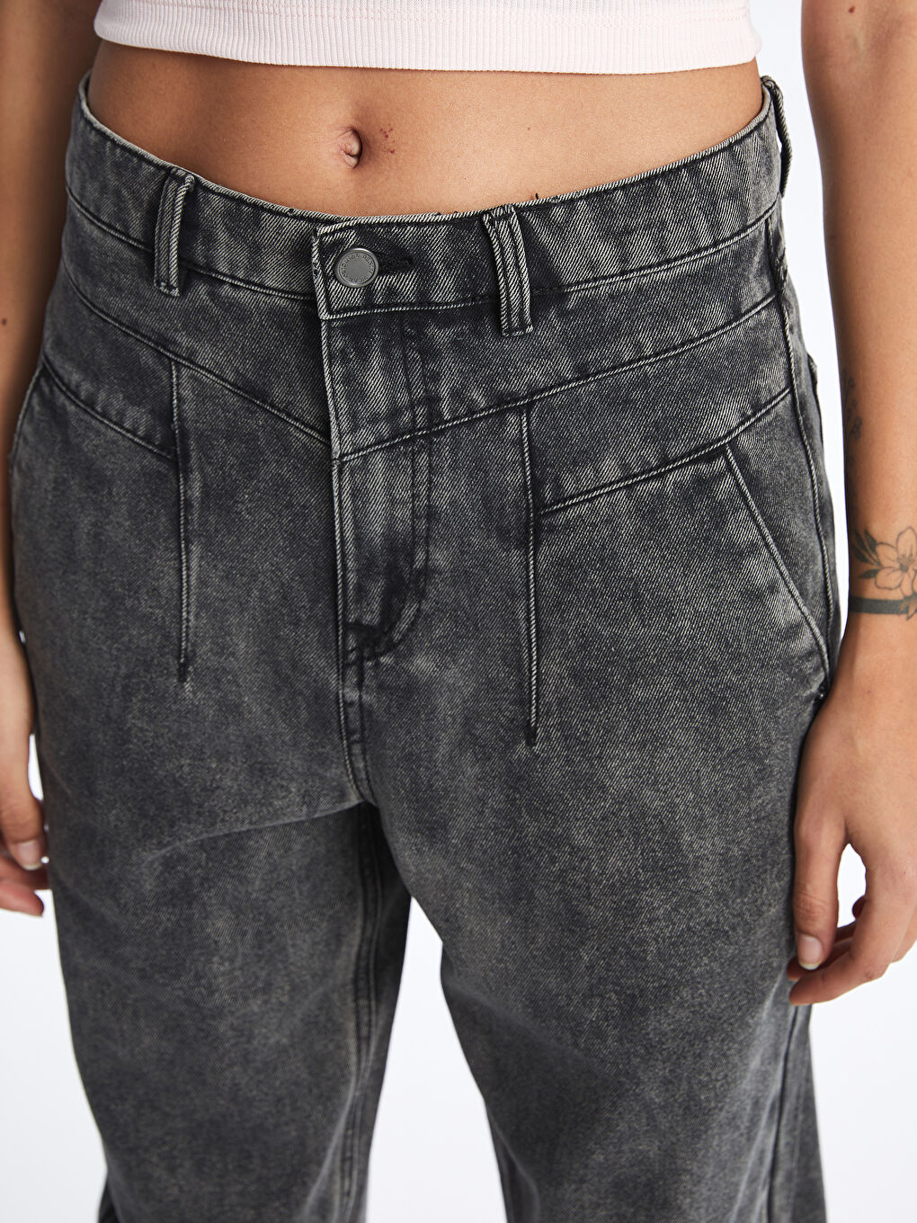 LCW Jeans Mom Fit Women's Jeans -S40935Z8-GRD