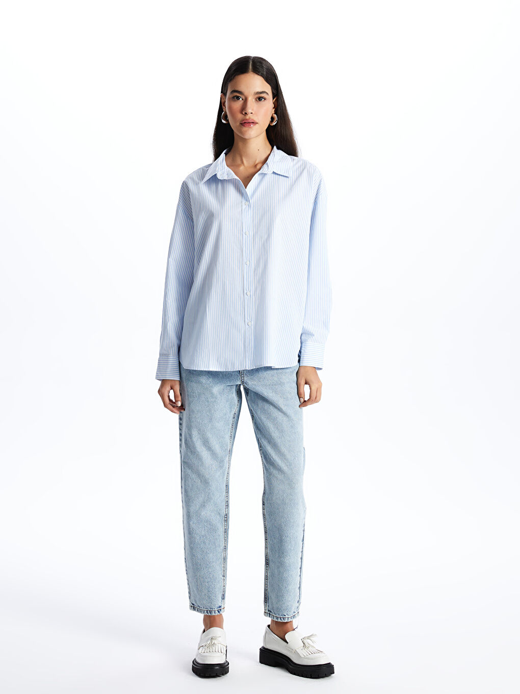 LCW Jeans Elasticated Waist Mom Fit Women's Jeans -S40937Z8-311