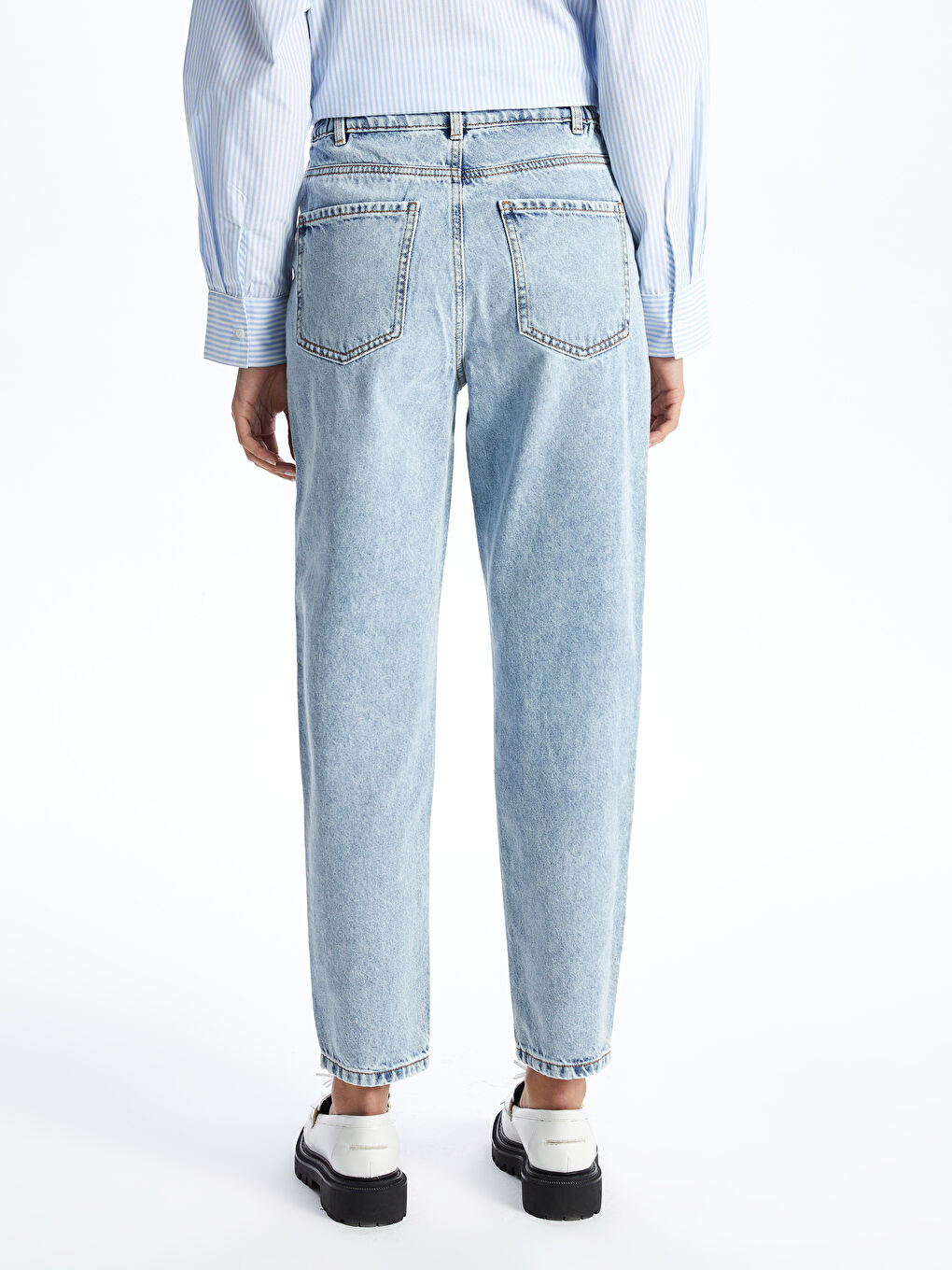 LCW Jeans Elasticated Waist Mom Fit Women's Jeans -S40937Z8-311