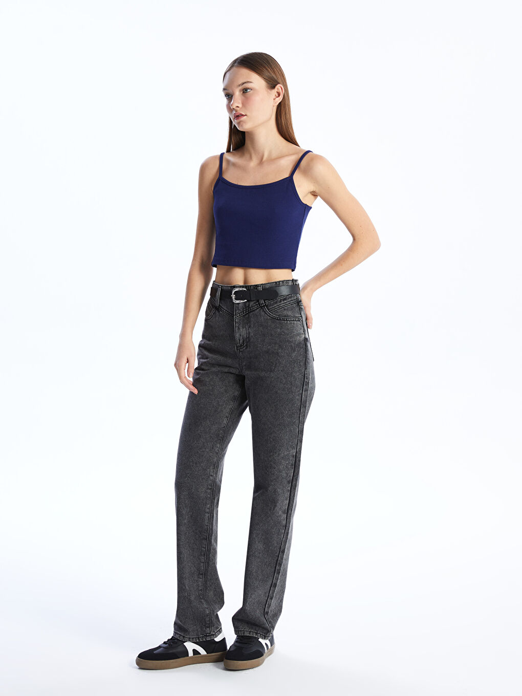 LCW Jeans Straight Fit Women's Jeans -S40944Z8-GRD
