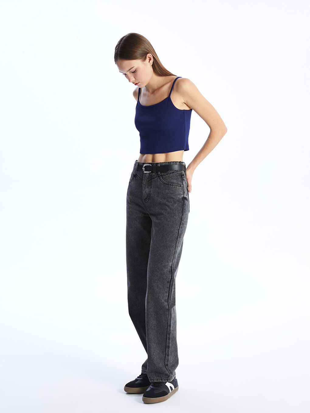 LCW Jeans Straight Fit Women's Jeans -S40944Z8-GRD