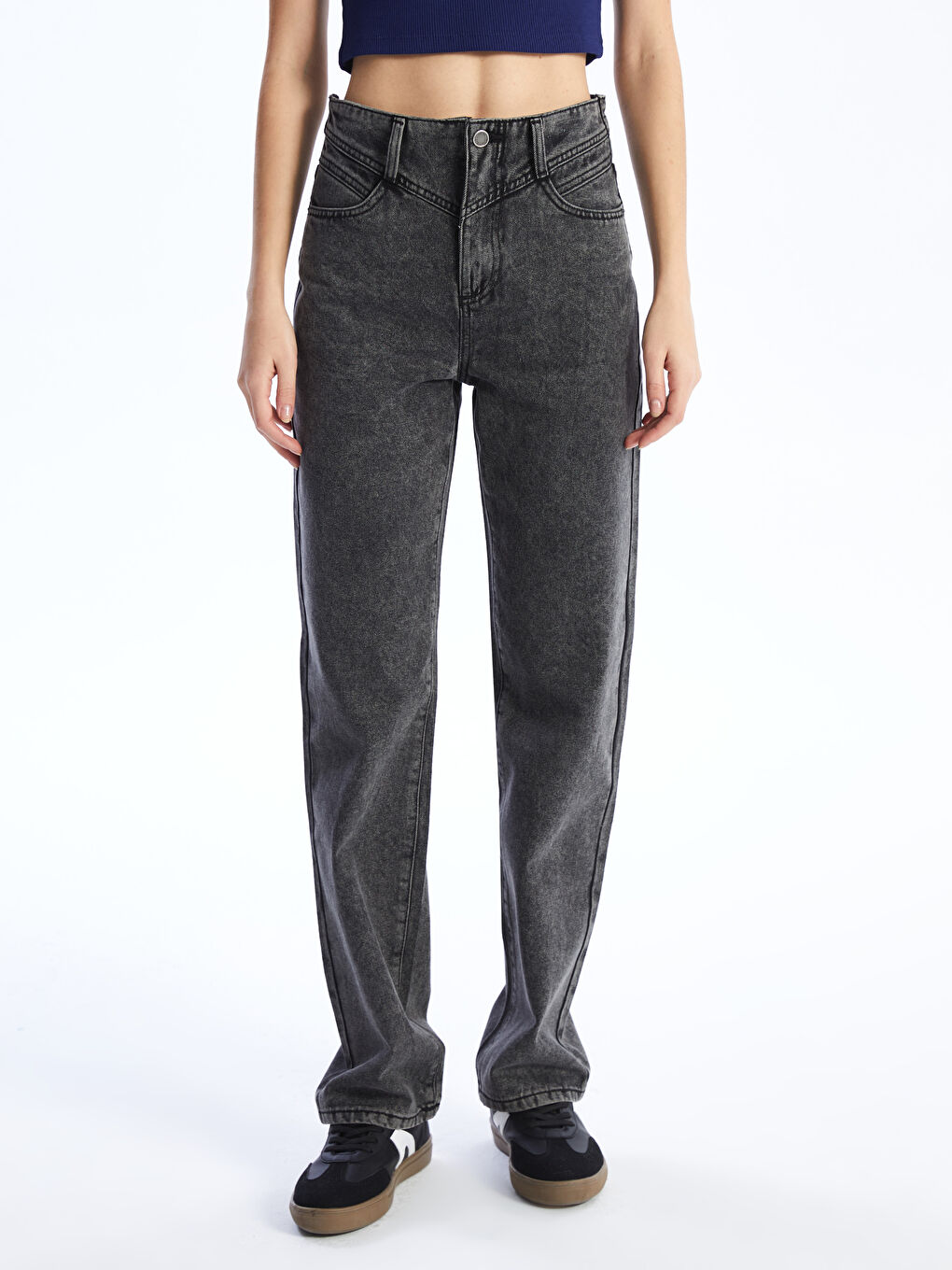 LCW Jeans Straight Fit Women's Jeans -S40944Z8-GRD