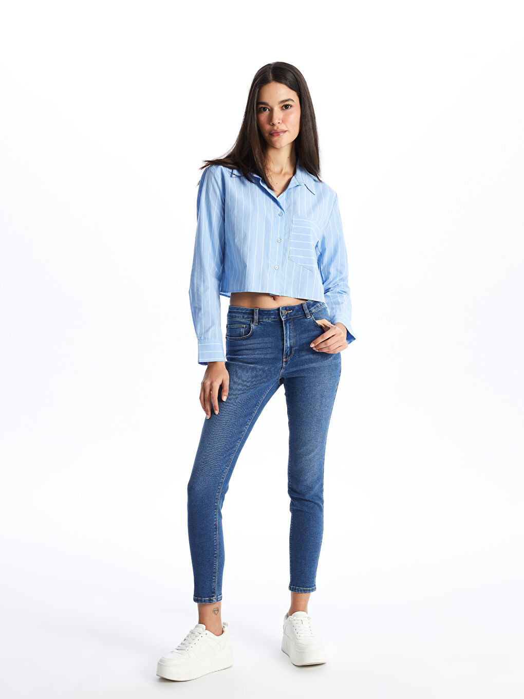 LCW Jeans Jean Skinny Fit pour Femmes Mercure -S40952Z8-507