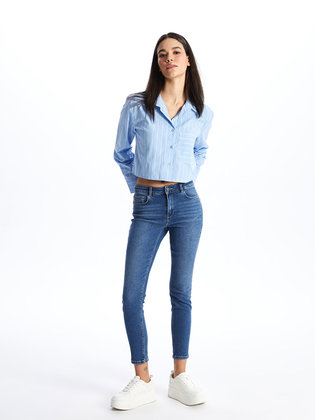 LCW Jeans Jean Skinny Fit pour Femmes Mercure -S40952Z8-507