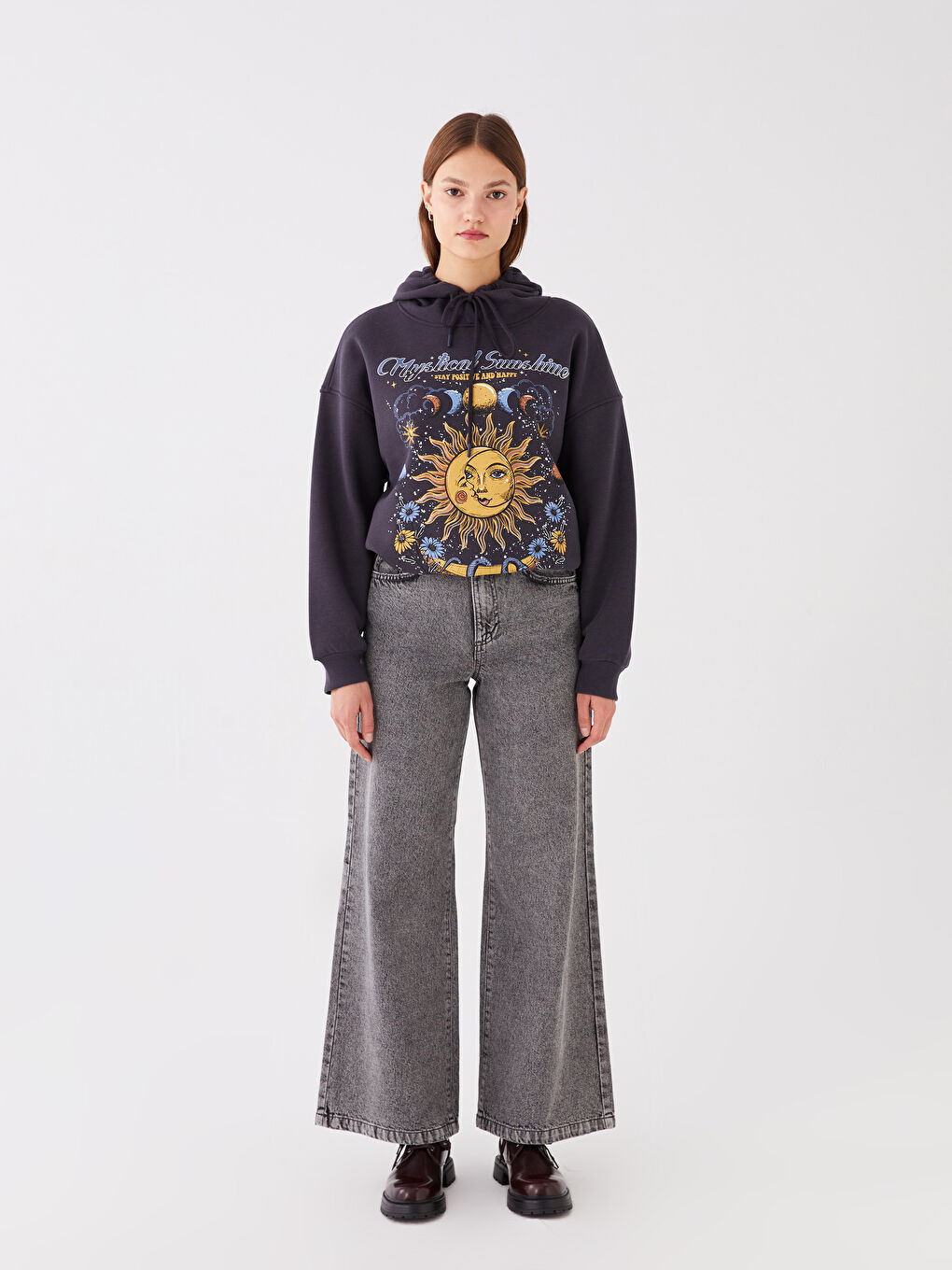 LCW Jeans Jeans für Damen mit weitem Bein -S40955Z8-GRD