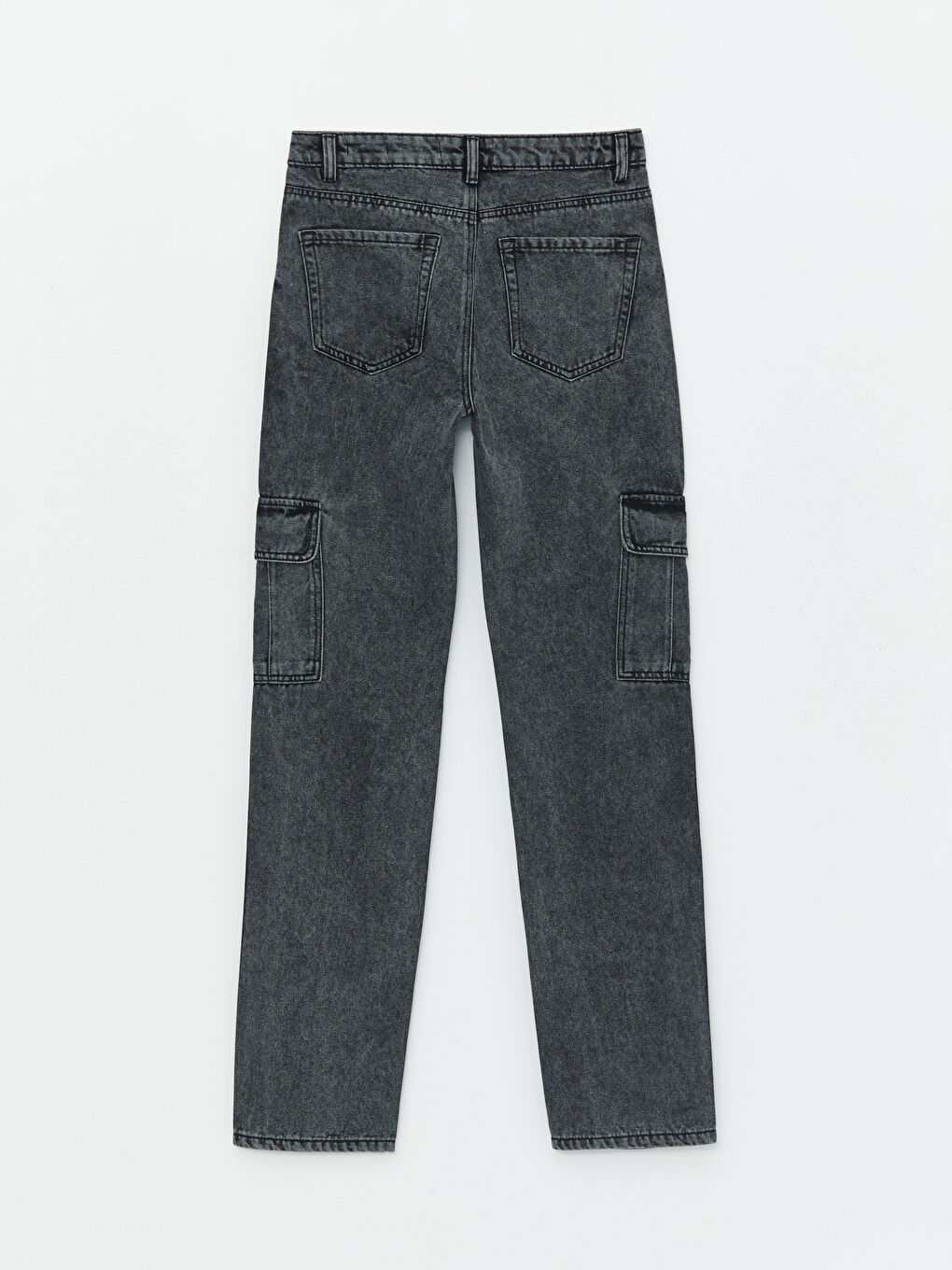 LC Waikiki Ženske Cargo Farmerke Ravnog Kroja -S40962Z8-GRD