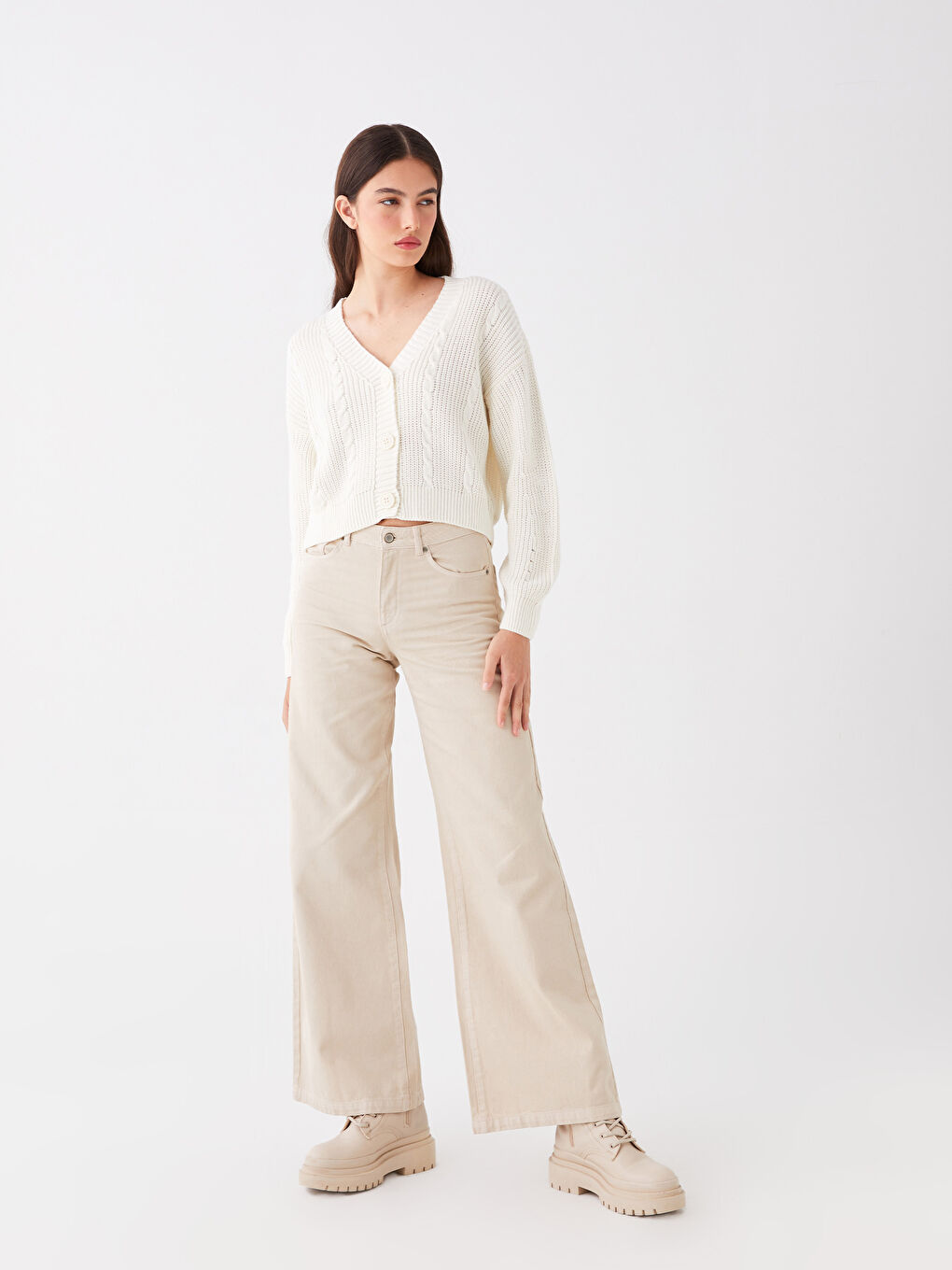 Wideleg Women's Jeans -S40964Z8-CR8