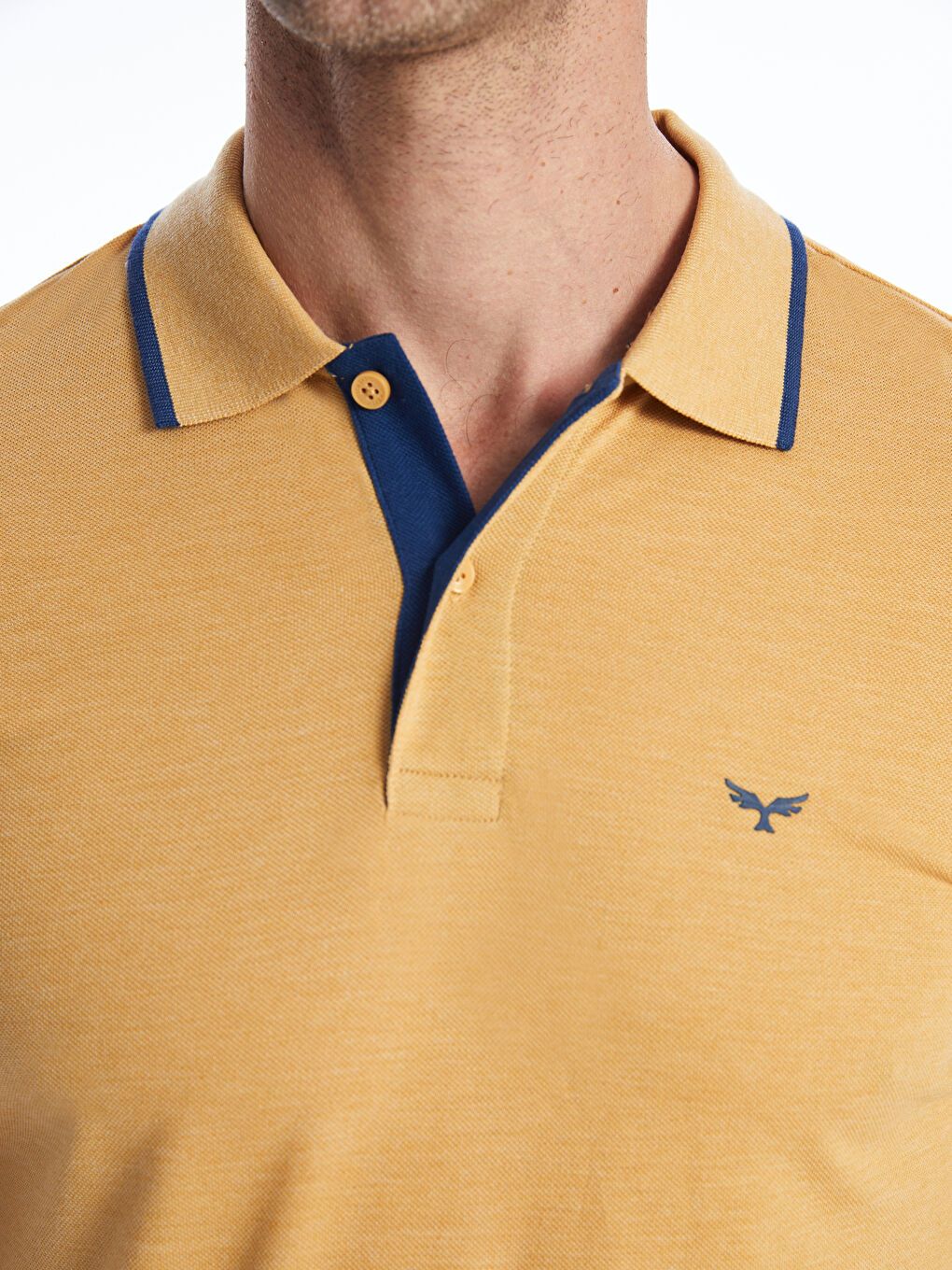 Polo Neck Short Sleeve Pique Men's T-Shirt -S40987Z8-LDV