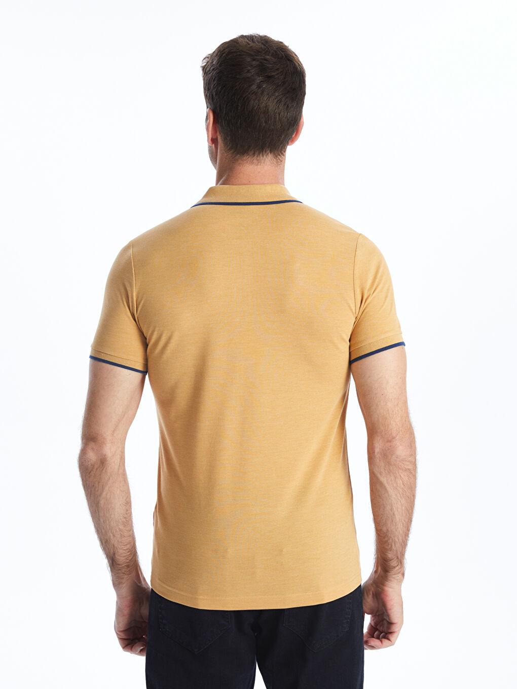 Polo Neck Short Sleeve Pique Men's T-Shirt -S40987Z8-LDV