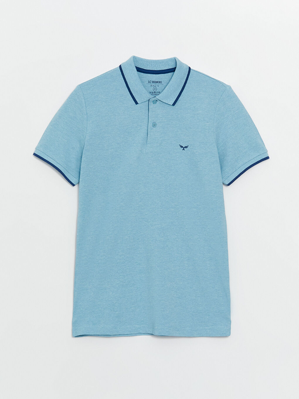Polo Neck Short Sleeve Pique Men's T-Shirt -S40987Z8-LDB