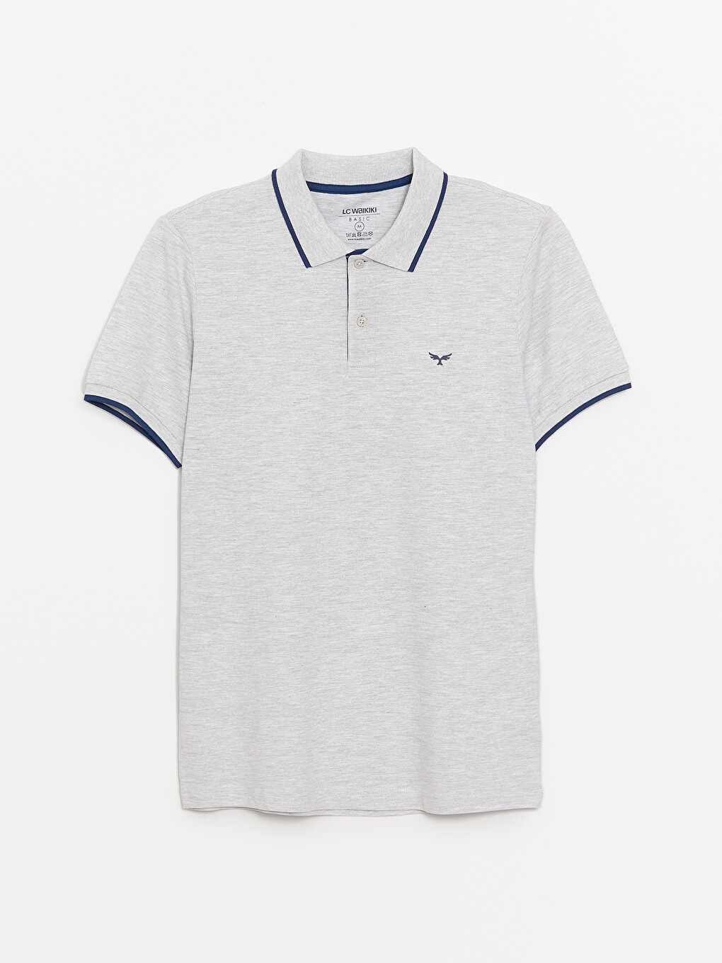 Polo Neck Short Sleeve Pique Men's T-shirt-5