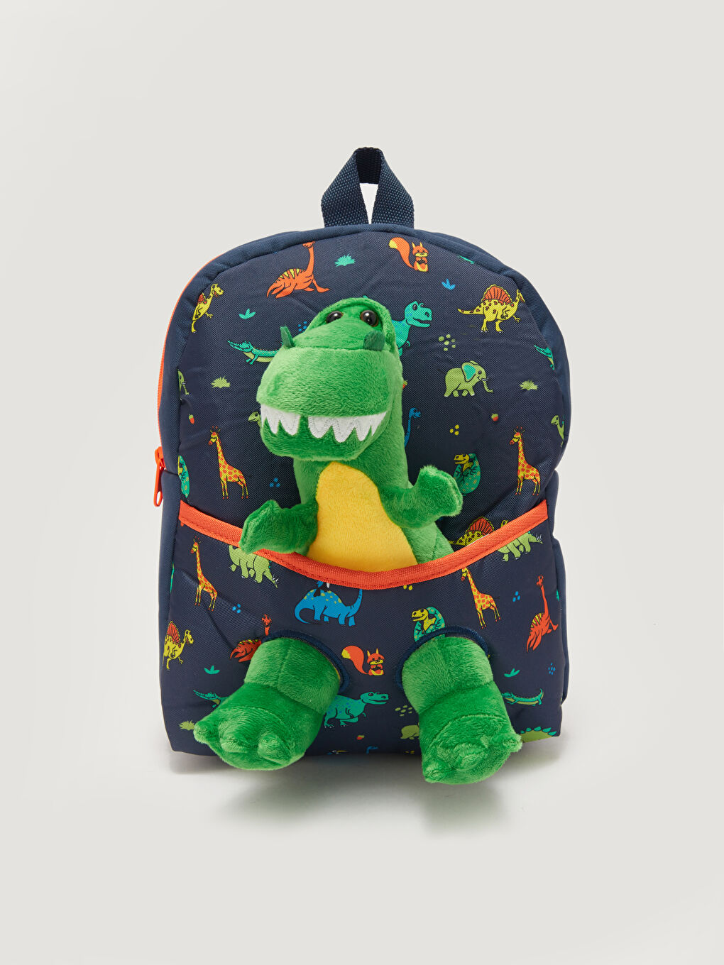 Lacivert 3D Dinozor Figürlü Erkek Çocuk Sırt Çantası