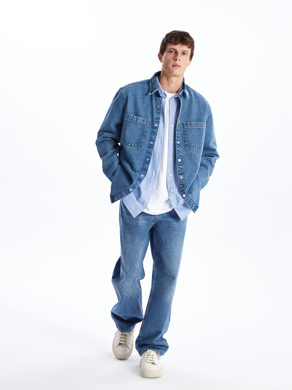 LCW Jeans Indigo Baggy Fit Erkek Jean Pantolon - 3