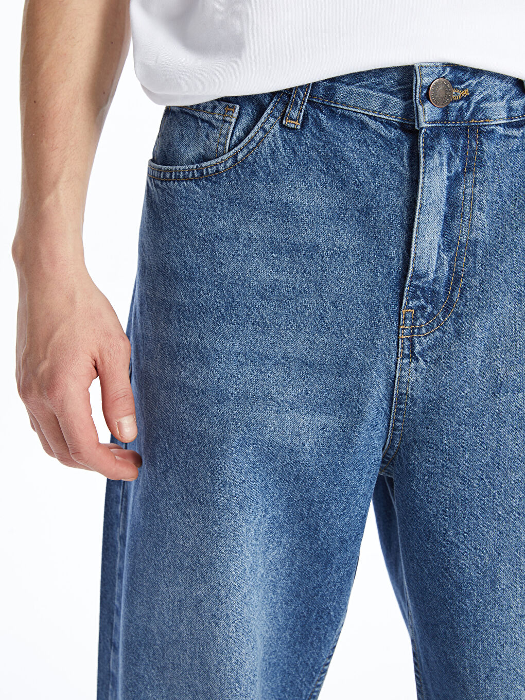 LCW Jeans Indigo Baggy Fit Erkek Jean Pantolon - 6