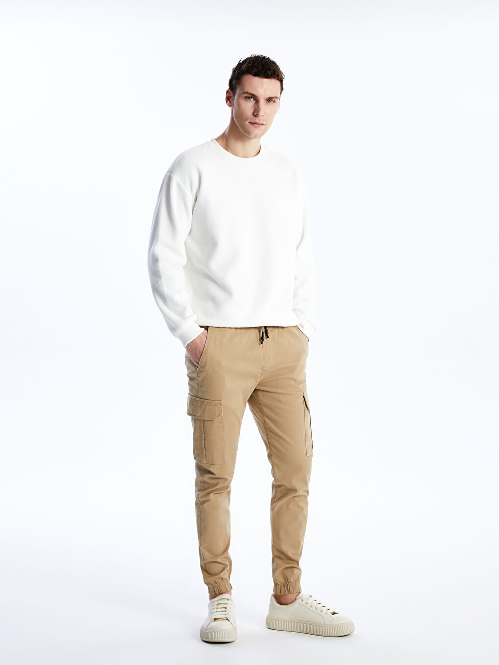 XSIDE Slim Fit Twill Men's Cargo Trousers -S41004Z8-S3Y