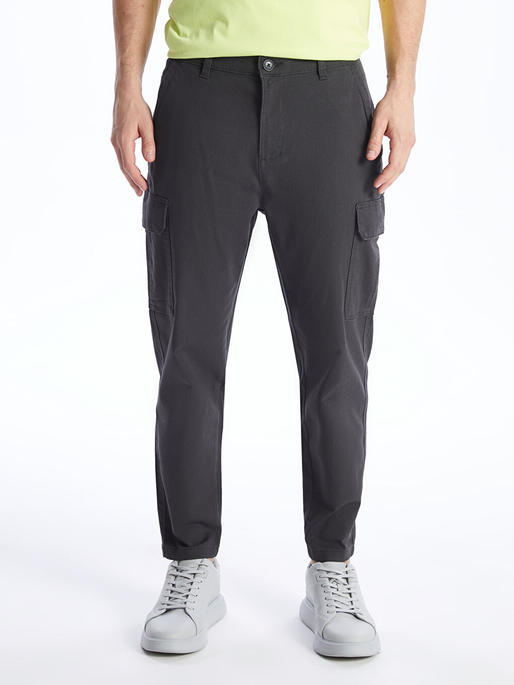Antrasit Rahat Kalıp Erkek Kargo Pantolon-2