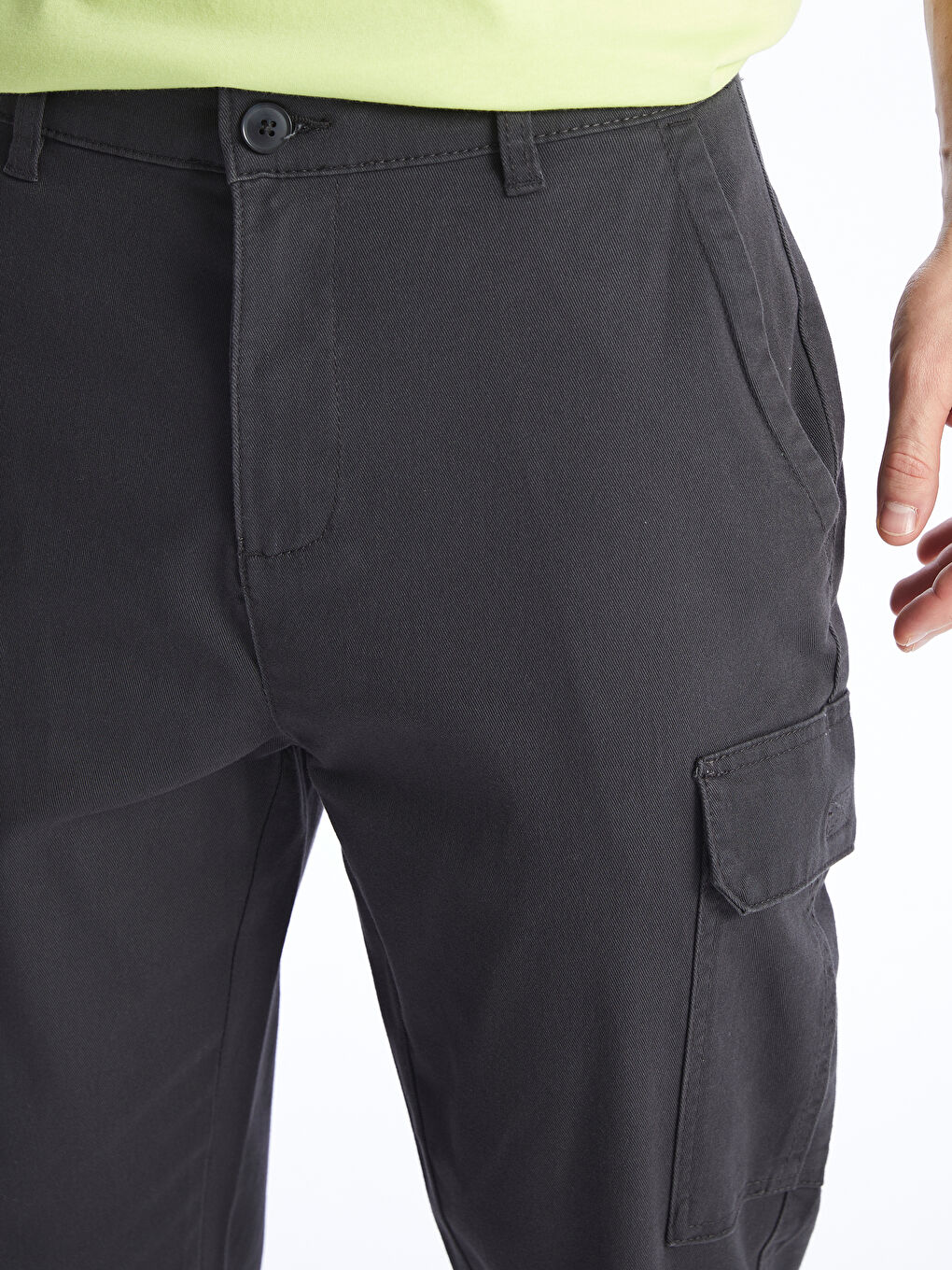 Antrasit Rahat Kalıp Erkek Kargo Pantolon-4