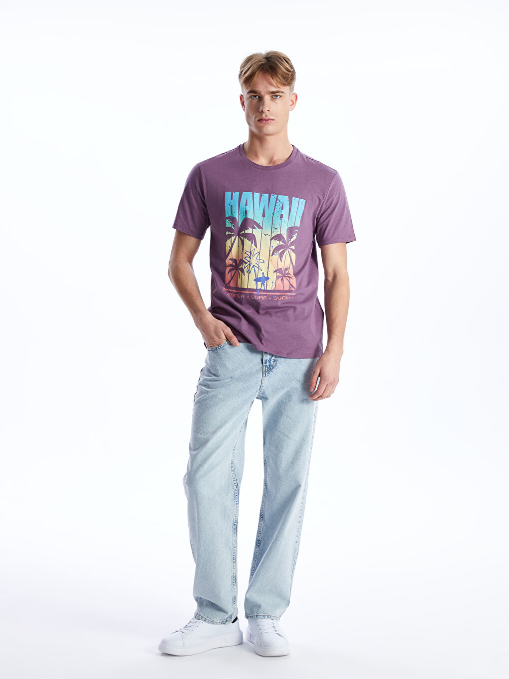 İndigo Baggy Fit Erkek Jean Pantolon-4