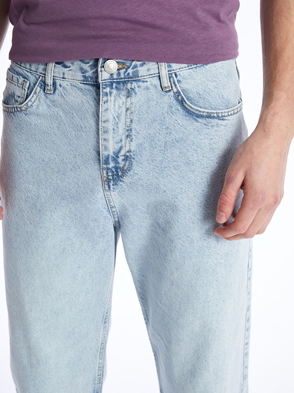 İndigo Baggy Fit Erkek Jean Pantolon-8