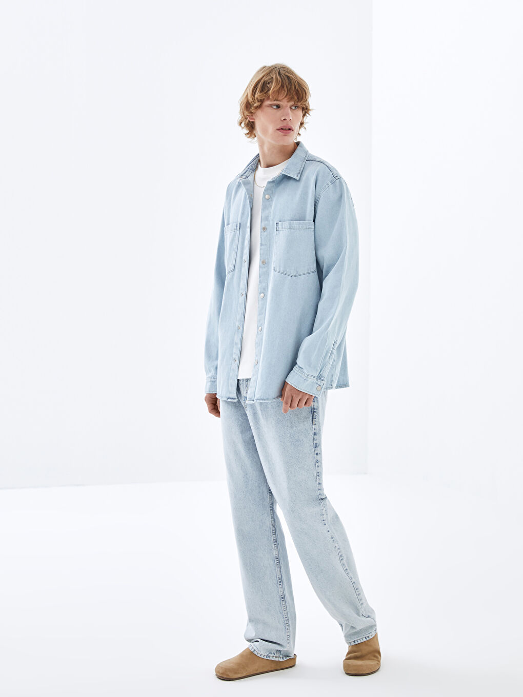 İndigo Baggy Fit Erkek Jean Pantolon-2