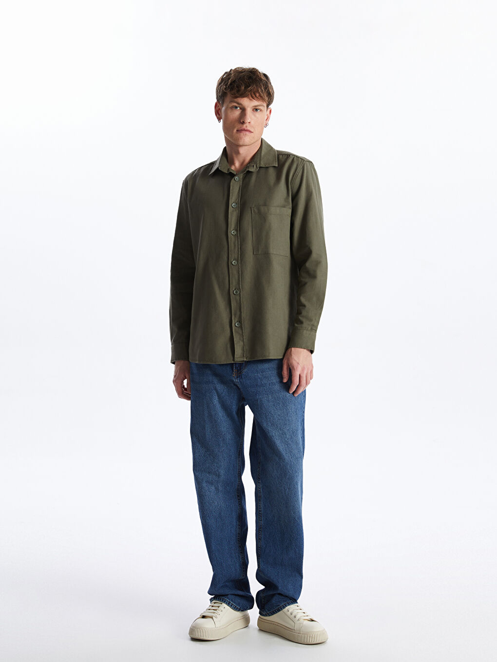 XSIDE Regular Fit Long Sleeve Gabardine Men's Shirt -S41025Z8-SEM