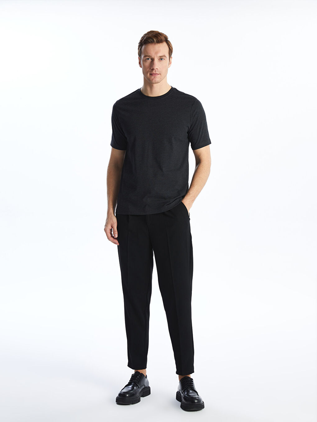 تيشيرت رجالي برقبة دائرية من قماش جيرسي-2