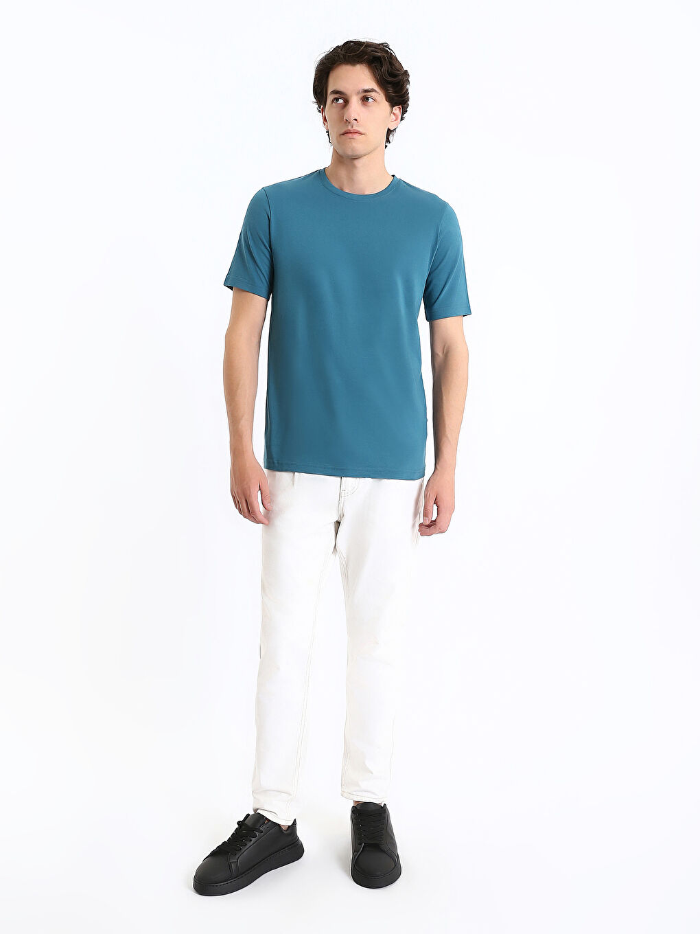 Crew Neck Jersey Men's T-Shirt-2