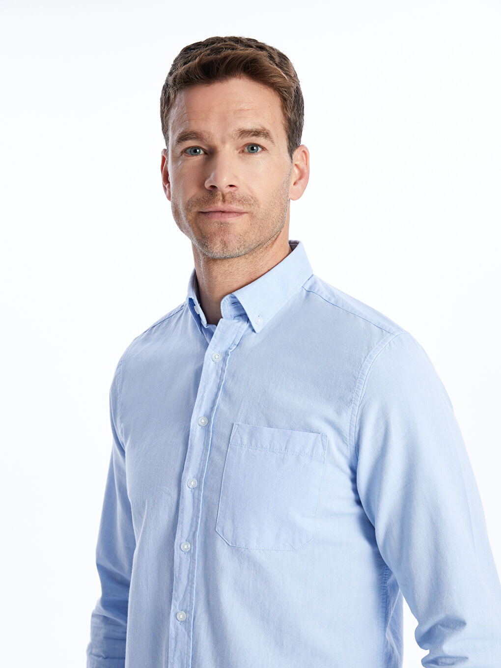 Mavi Regular Fit Uzun Kollu Oxford Erkek Gömlek-2