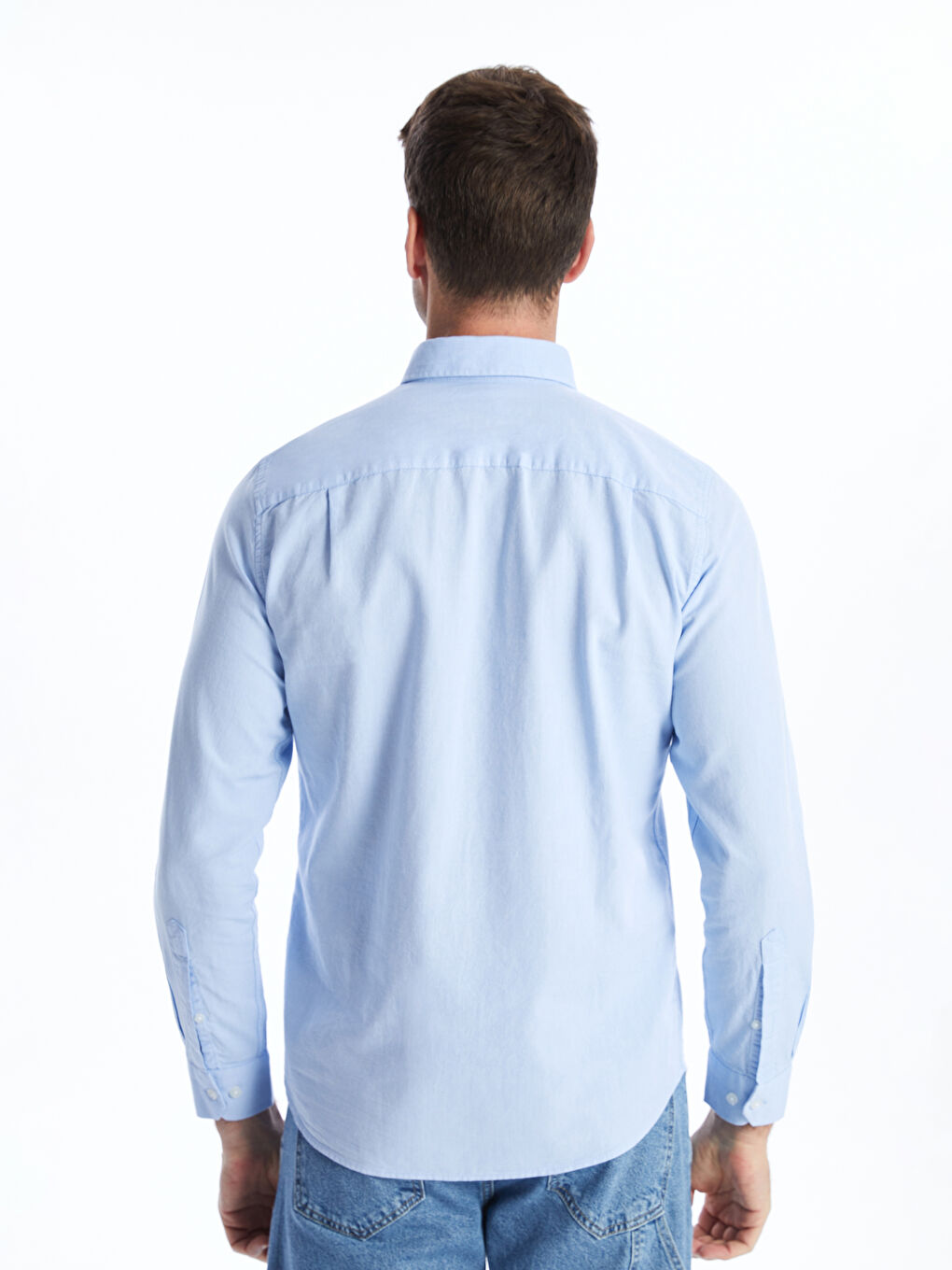 Mavi Regular Fit Uzun Kollu Oxford Erkek Gömlek-4