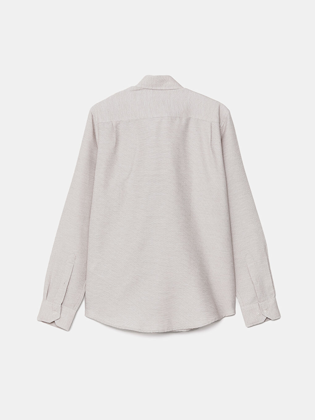 Regular Fit Long Sleeve Dobby Fabric Men's Shirt -S41061Z8-GWB