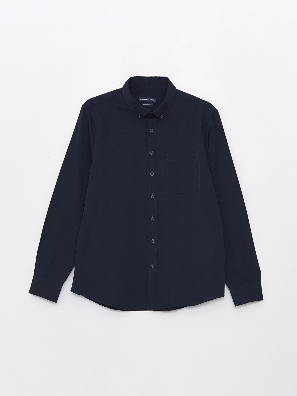 Regular Fit Long Sleeve Poplin Men's Shirt-5