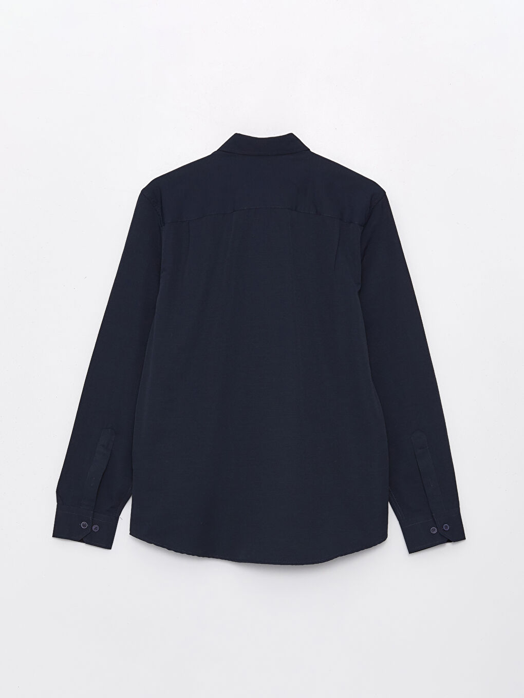 Regular Fit Long Sleeve Poplin Men's Shirt-6