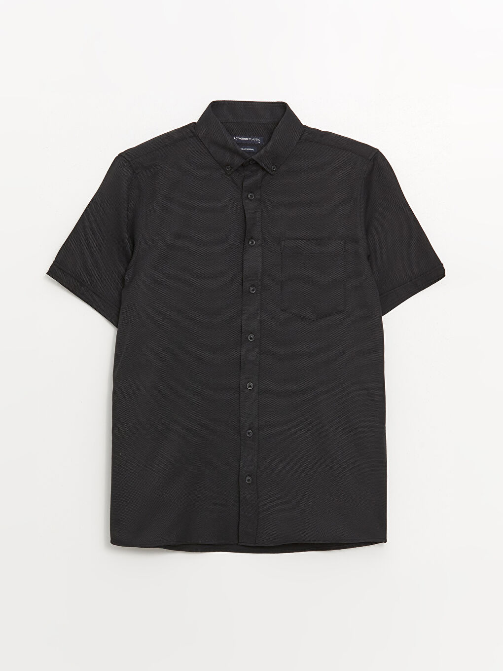 Regular Fit Short Sleeve Dobby Men's Shirt -S41086Z8-RQL