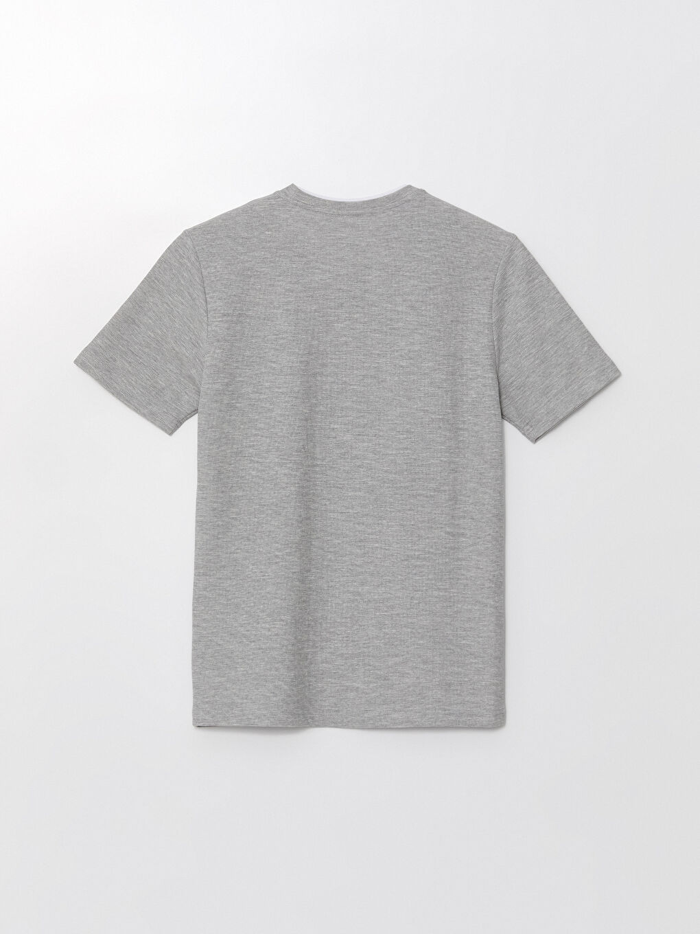 Crew Neck Short Sleeve Pique Men's T-Shirt -S41087Z8-DCR