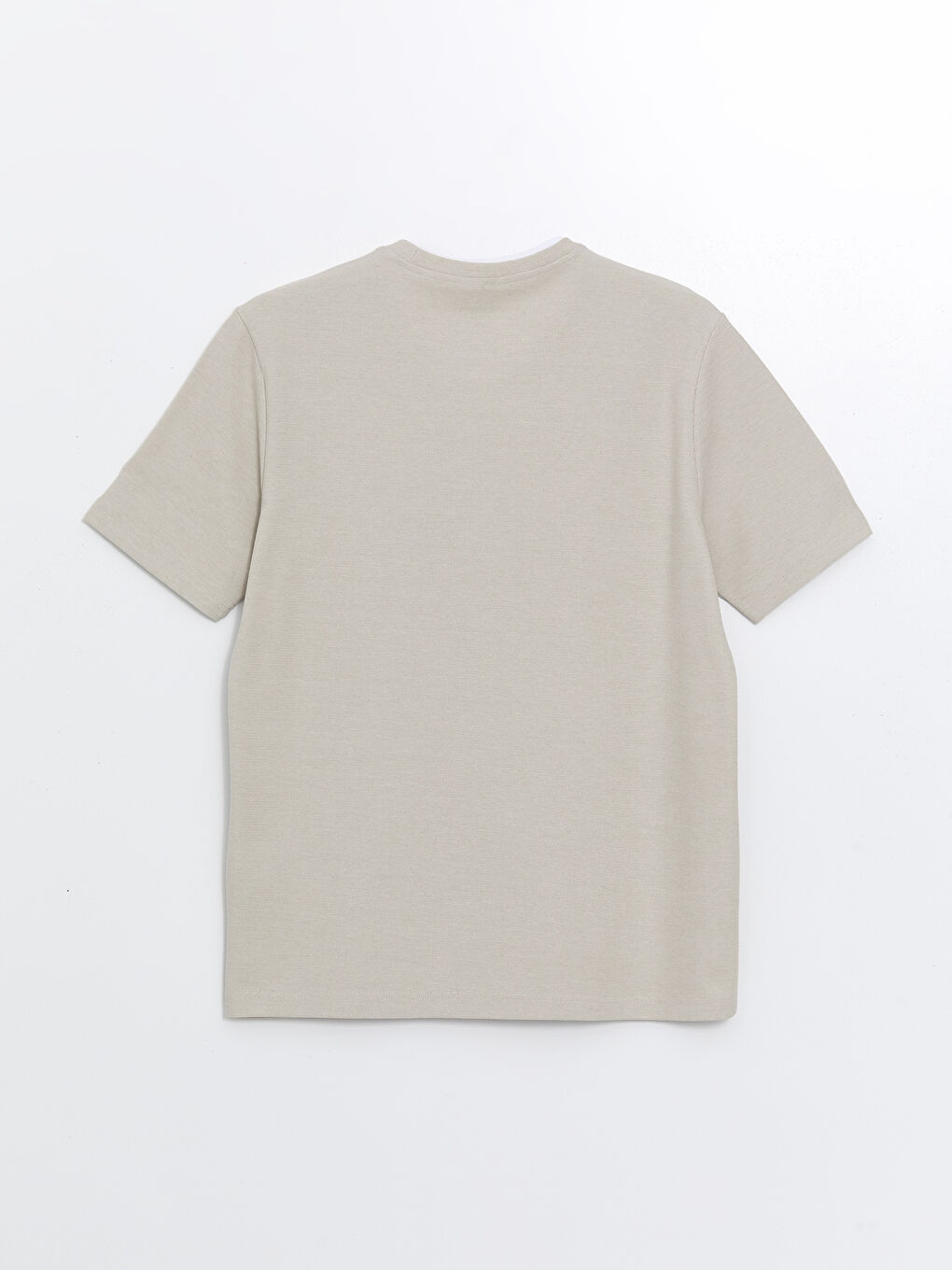 Crew Neck Short Sleeve Pique Men's Textured T-Shirt -S41087Z8-SNE