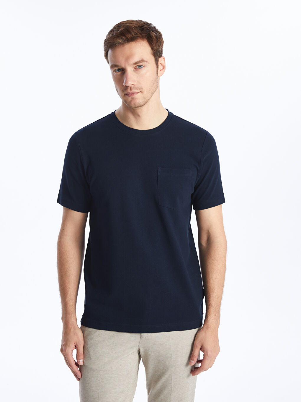 Crew Neck Short Sleeve Men's T-Shirt-1